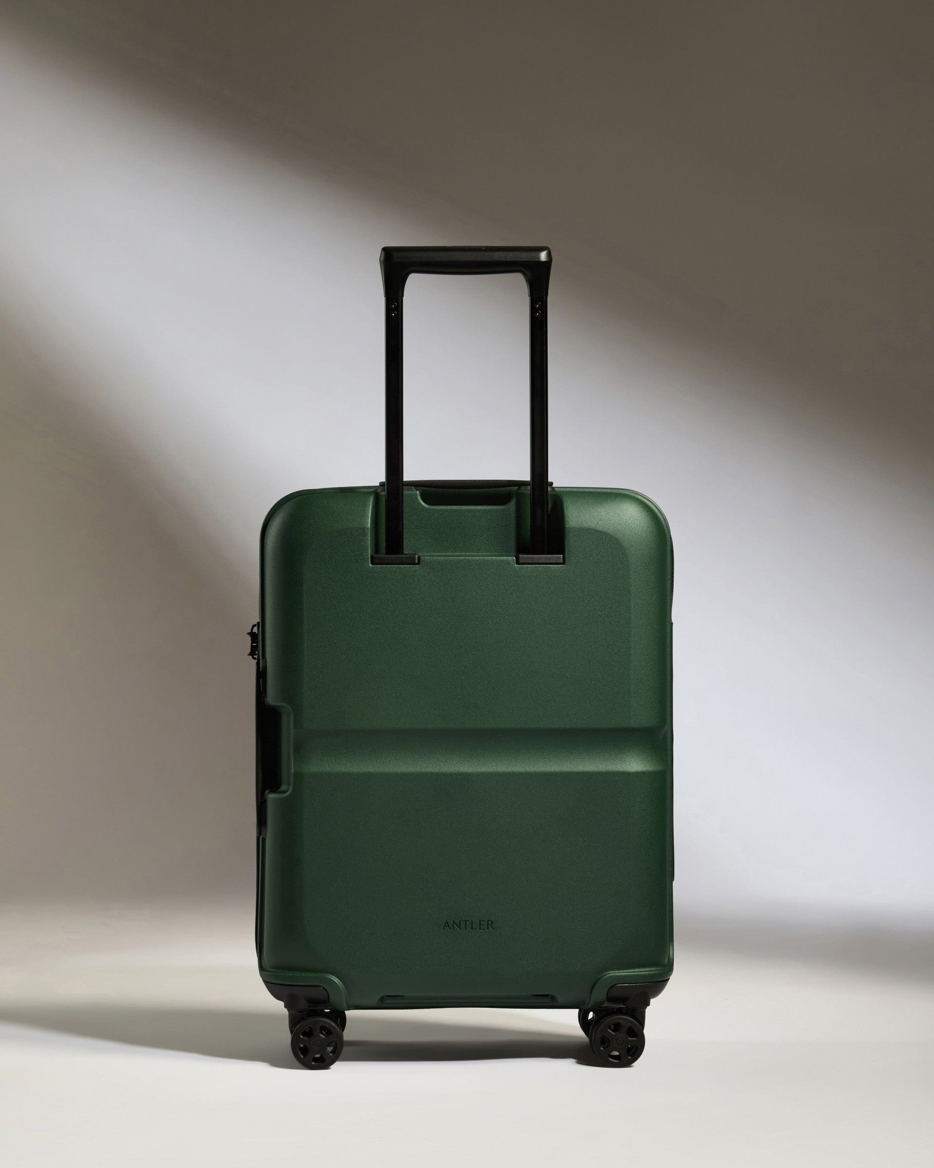 Antler Luggage -  Cabin Suitcase in Antler Green - Single Stripe - Hard Suitcase Cabin Suitcase in Green - Single Stripe | Cabin Bag & Hard Luggage