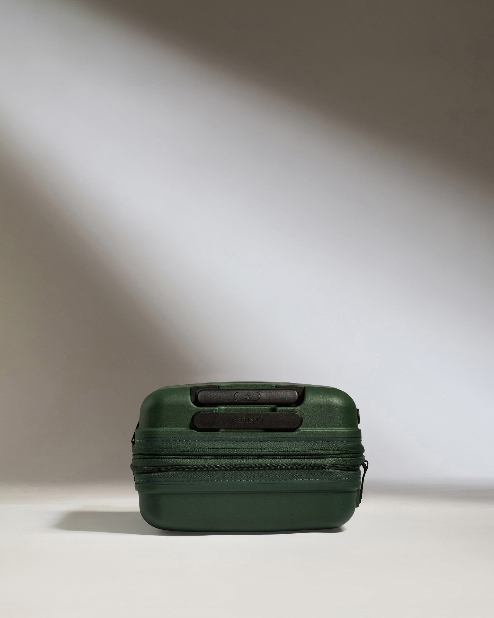 Antler Luggage -  Cabin Suitcase in Antler Green - Single Stripe - Hard Suitcase Cabin Suitcase in Green - Single Stripe | Cabin Bag & Hard Luggage