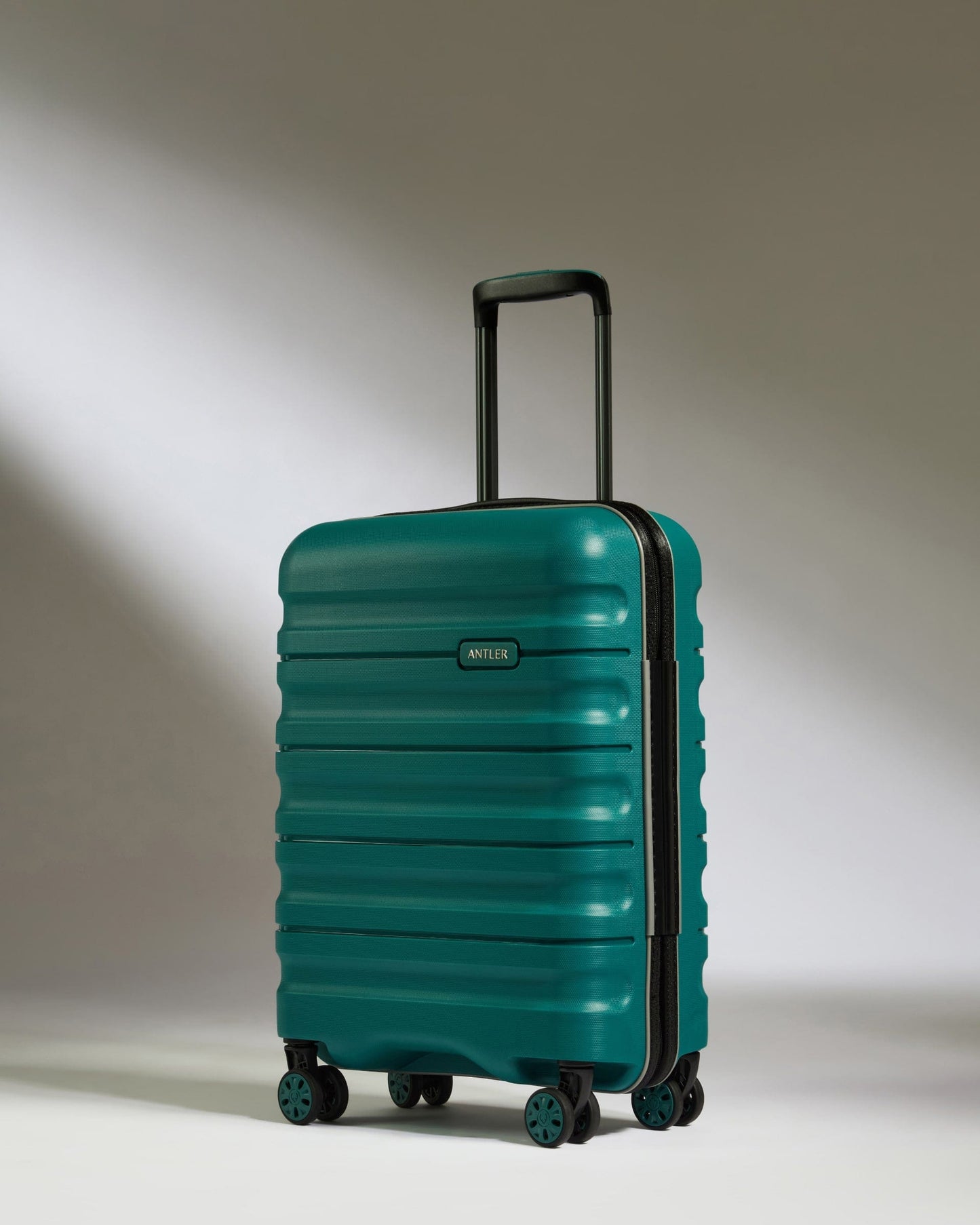 Antler Luggage -  Cabin Suitcase in Deep Teal - Lincoln - Hard Suitcases Cabin Suitcase in Blue (Deep Teal) - Lincoln | Hard Suitcase | Antler UK