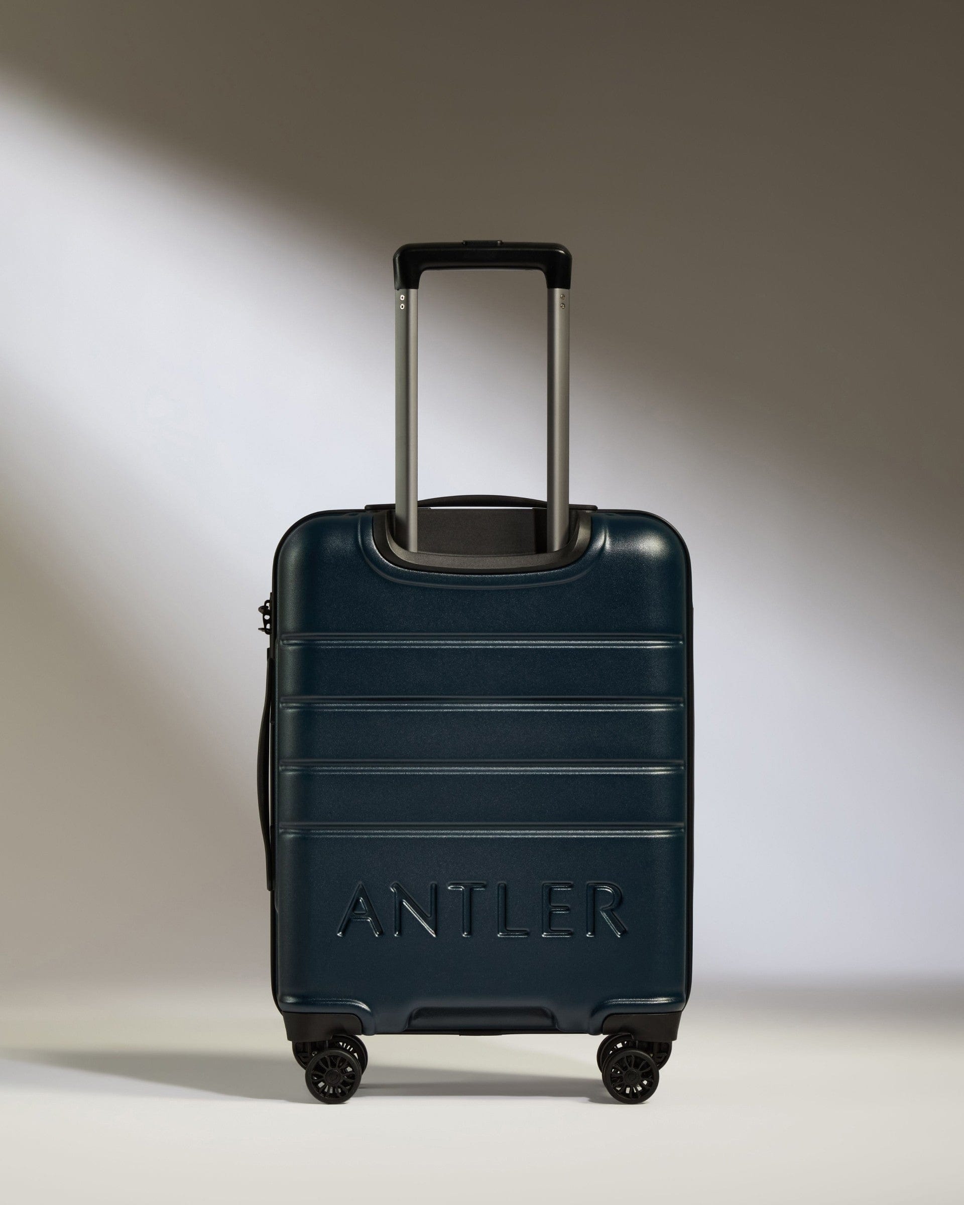 Antler Luggage -  Cabin Suitcase in Midnight Blue - Logo - Hard Suitcases Cabin Suitcase Midnight Blue - Logo | Lightweight Hard Shell Luggage