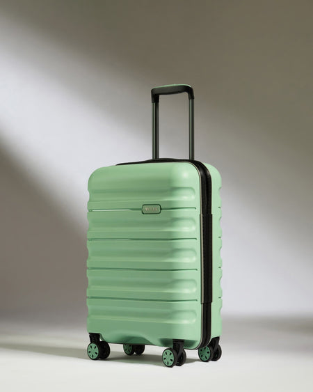 Antler Luggage -  Cabin Suitcase in Mineral - Lincoln - Hard Suitcase Cabin Suitcase in Green (Mineral) - Lincoln | Cabin Bag & Hard Luggage