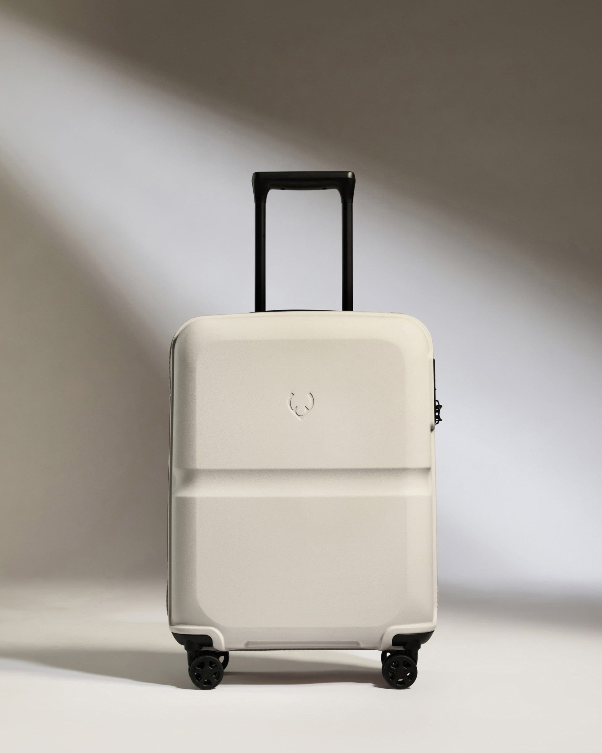 Cabin Suitcase in Taupe Single Stripe Cabin Bag Hard Luggage Antler UK