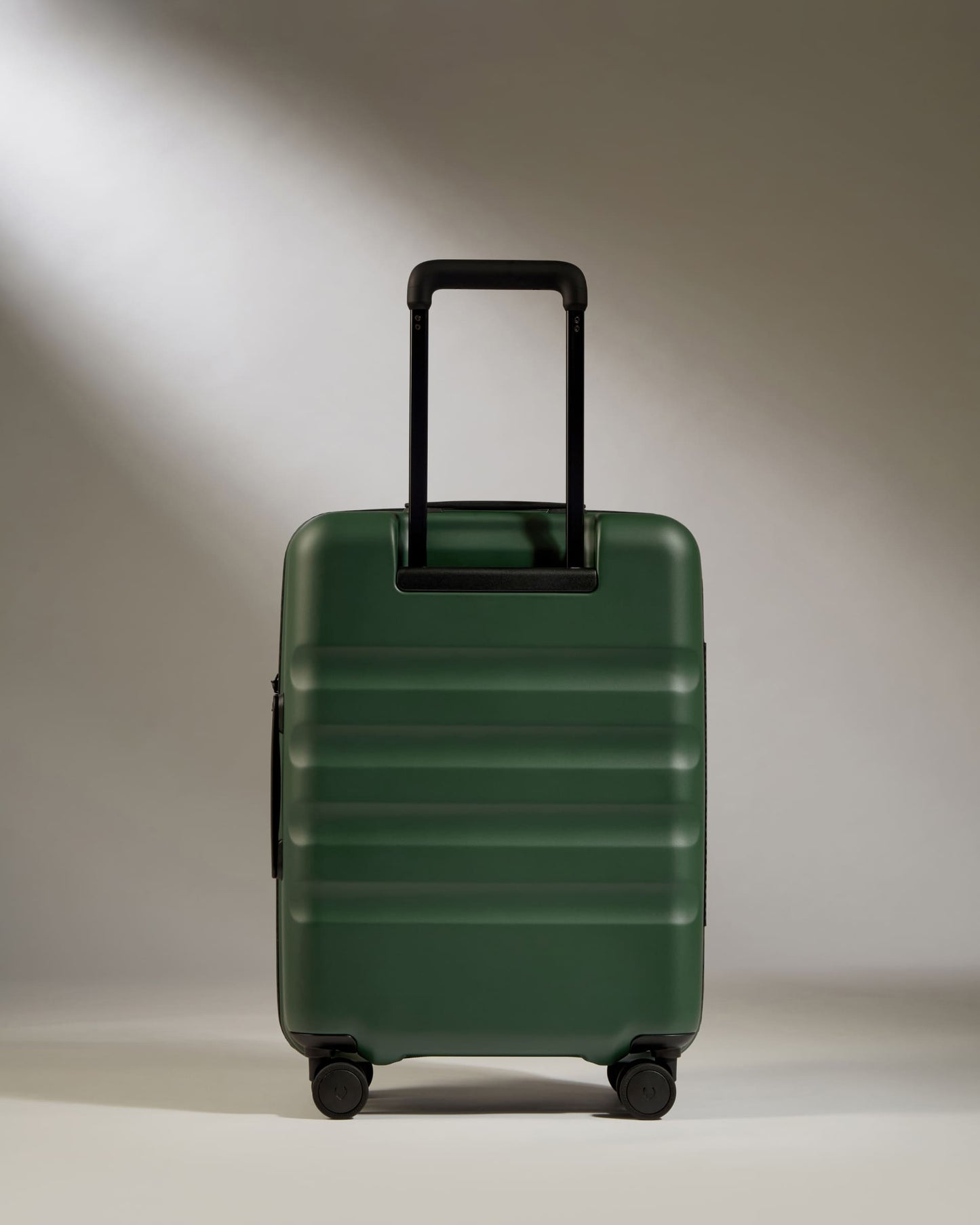 Antler Luggage -  Cabin with Pocket Suitcase in Antler Green - Icon Stripe - Hard Suitcase Cabin with Pocket Suitcase in Green - Icon Stripe | Hard Suitcase