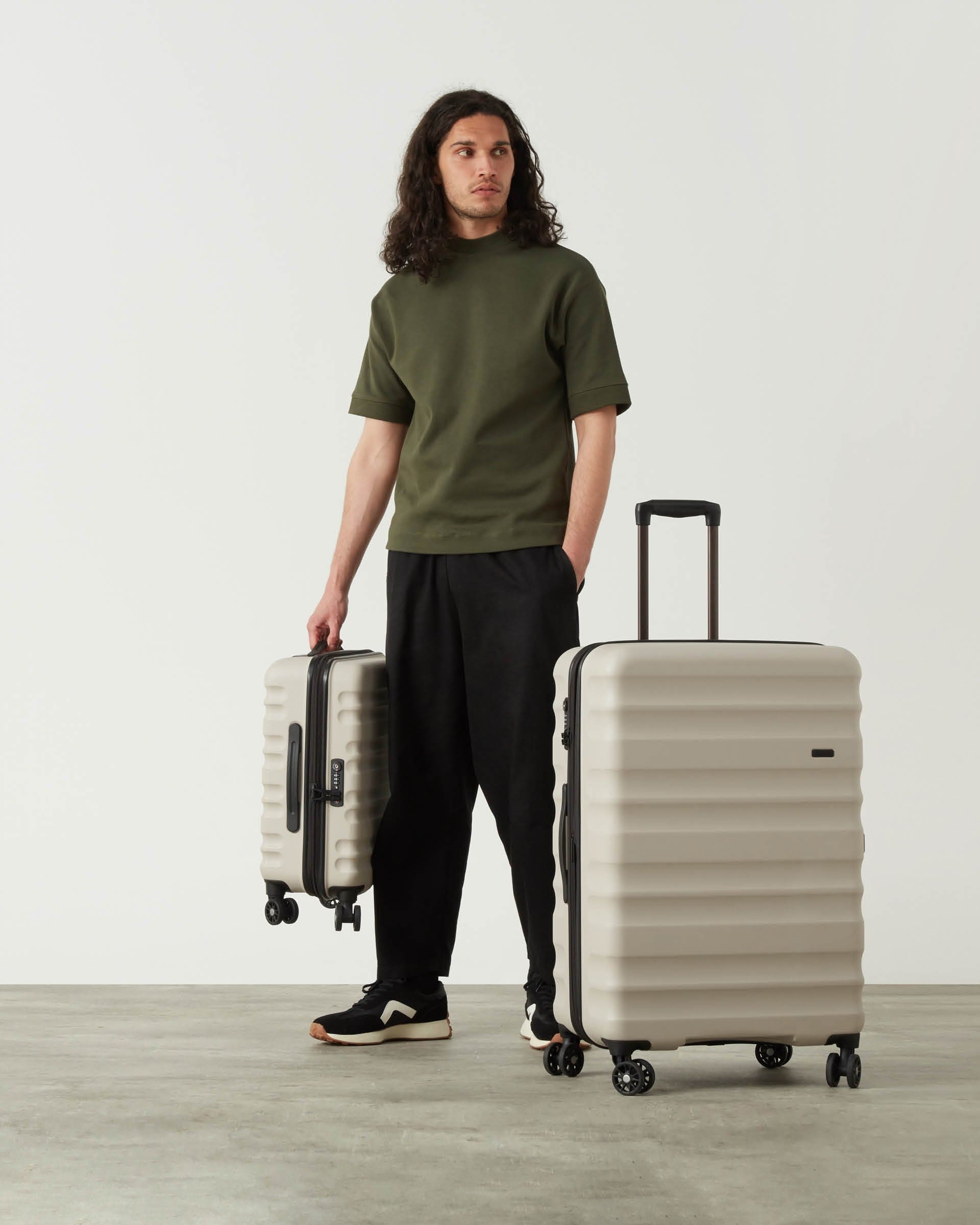 Beige suitcase online