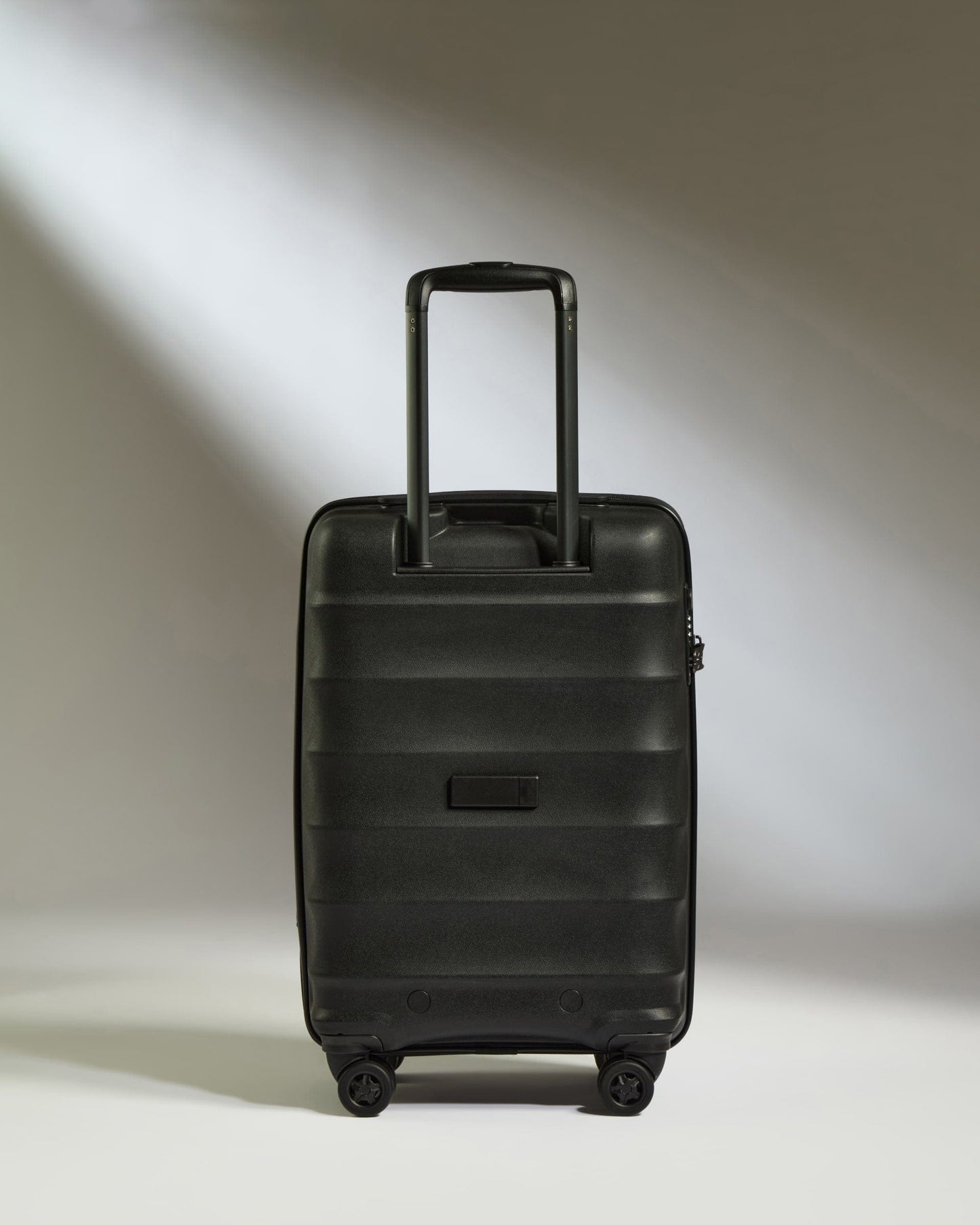 Antler Luggage -  Expandable Cabin Suitcase in Black - Juno - Hard Suitcase Cabin Suitcase with Expander in Black - Juno | Carry-on Luggage