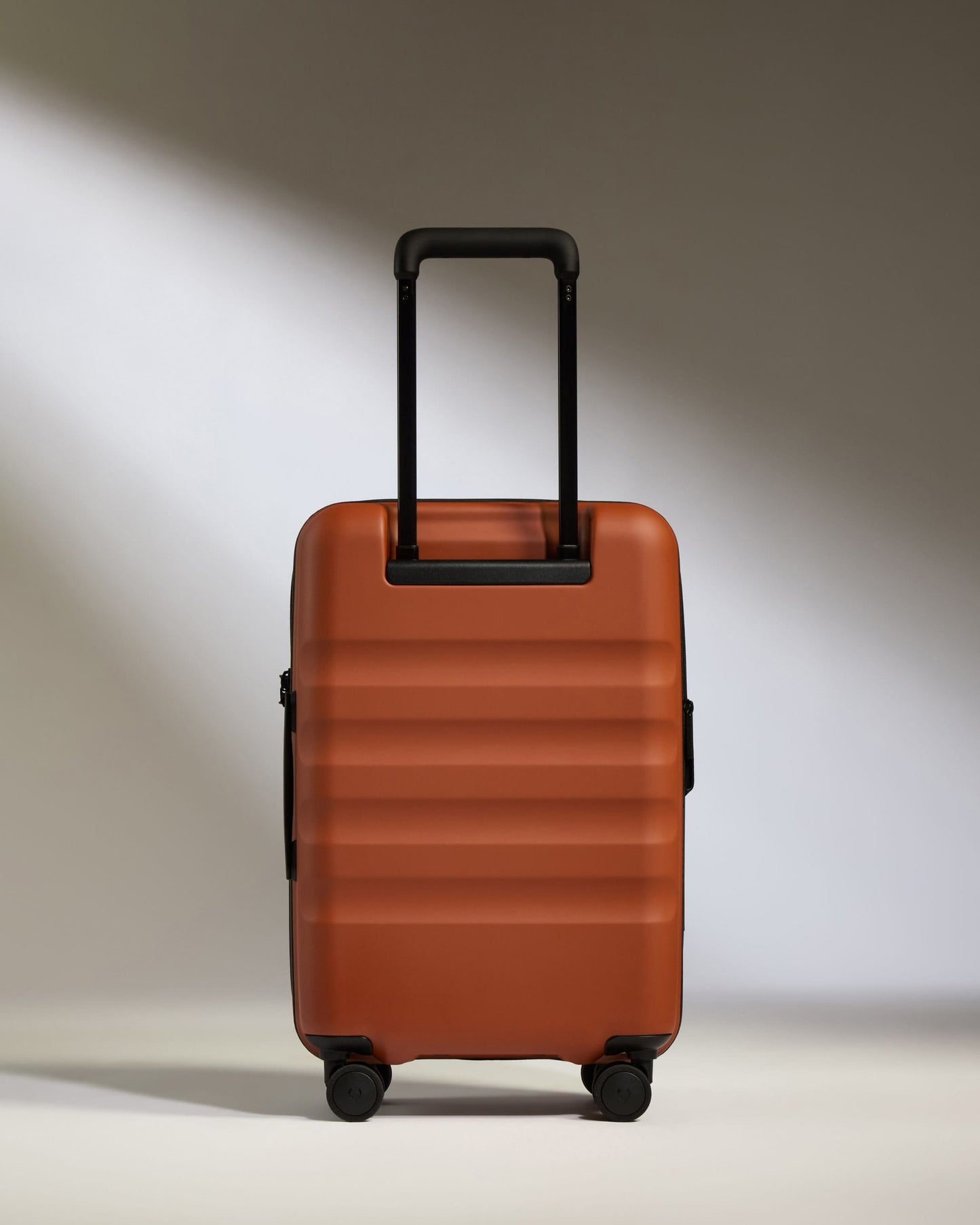 Antler Luggage -  Expandable Cabin Suitcase in Maple Red - Icon Stripe - Hard Suitcase Icon Stripe Cabin with Expander in Red | Lightweight & Hard Shell Suitcase