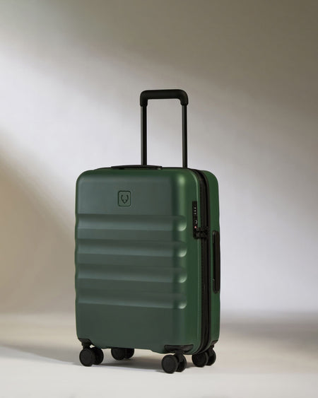 Antler Luggage -  Icon Stripe Cabin in Antler Green - Hard Suitcase Icon Stripe Cabin in Green | Lightweight & Hard Shell Suitcase | Cabin Bag