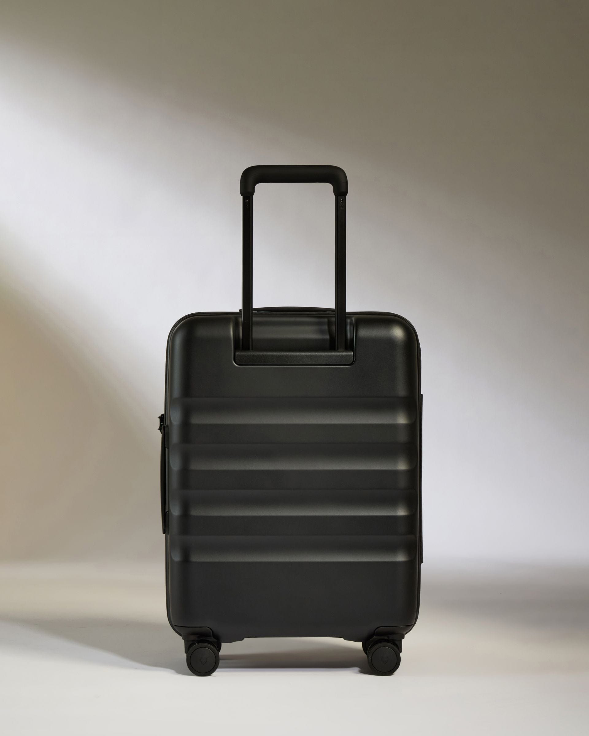 Antler Luggage -  Icon Stripe Cabin in Black - Hard Suitcase Icon Stripe Cabin in Black | Lightweight & Hard Shell Suitcase | Cabin Bag