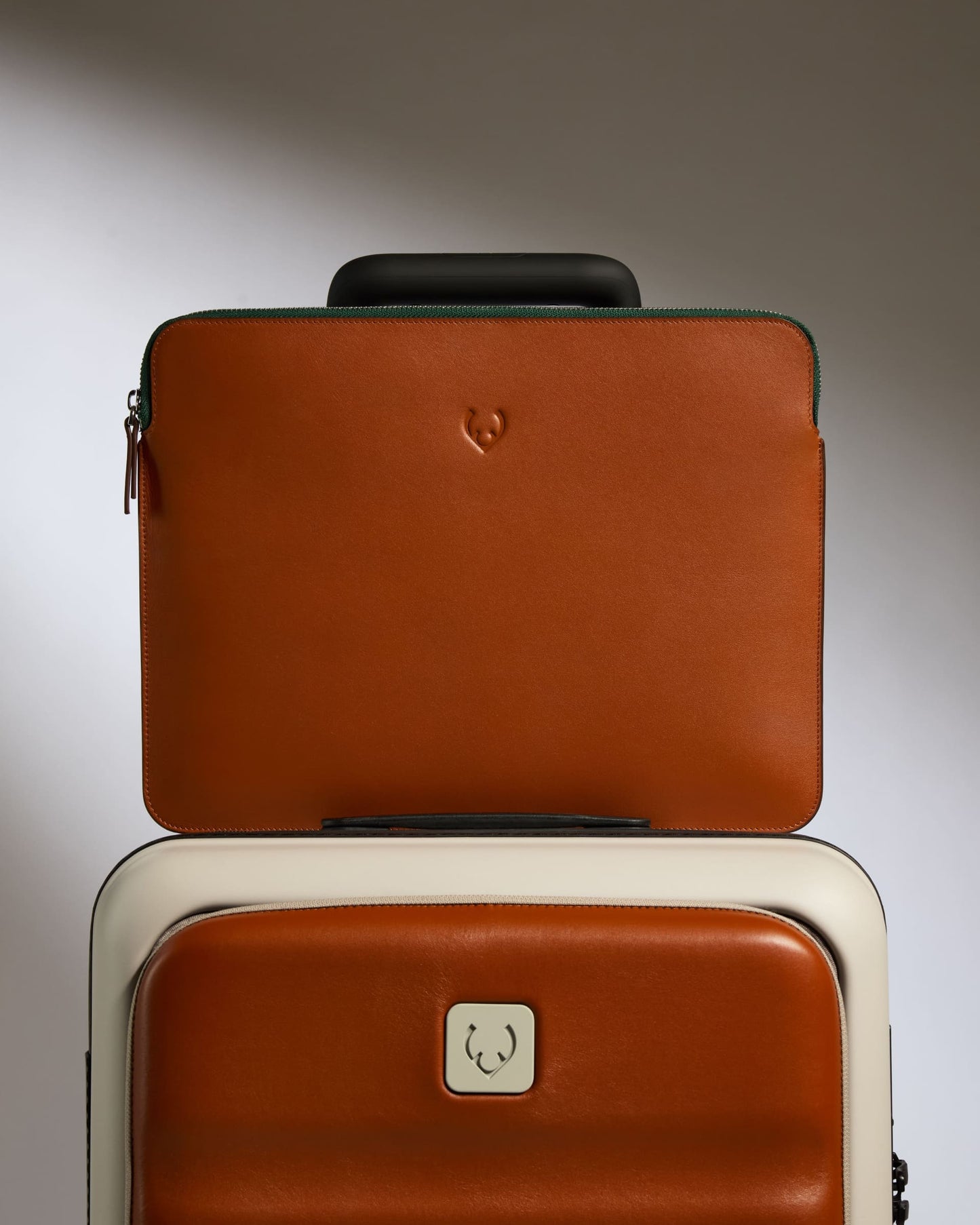 Antler Luggage -  Laptop & Document Case in Tan Leather - 1914 Collection - Travel Accessories