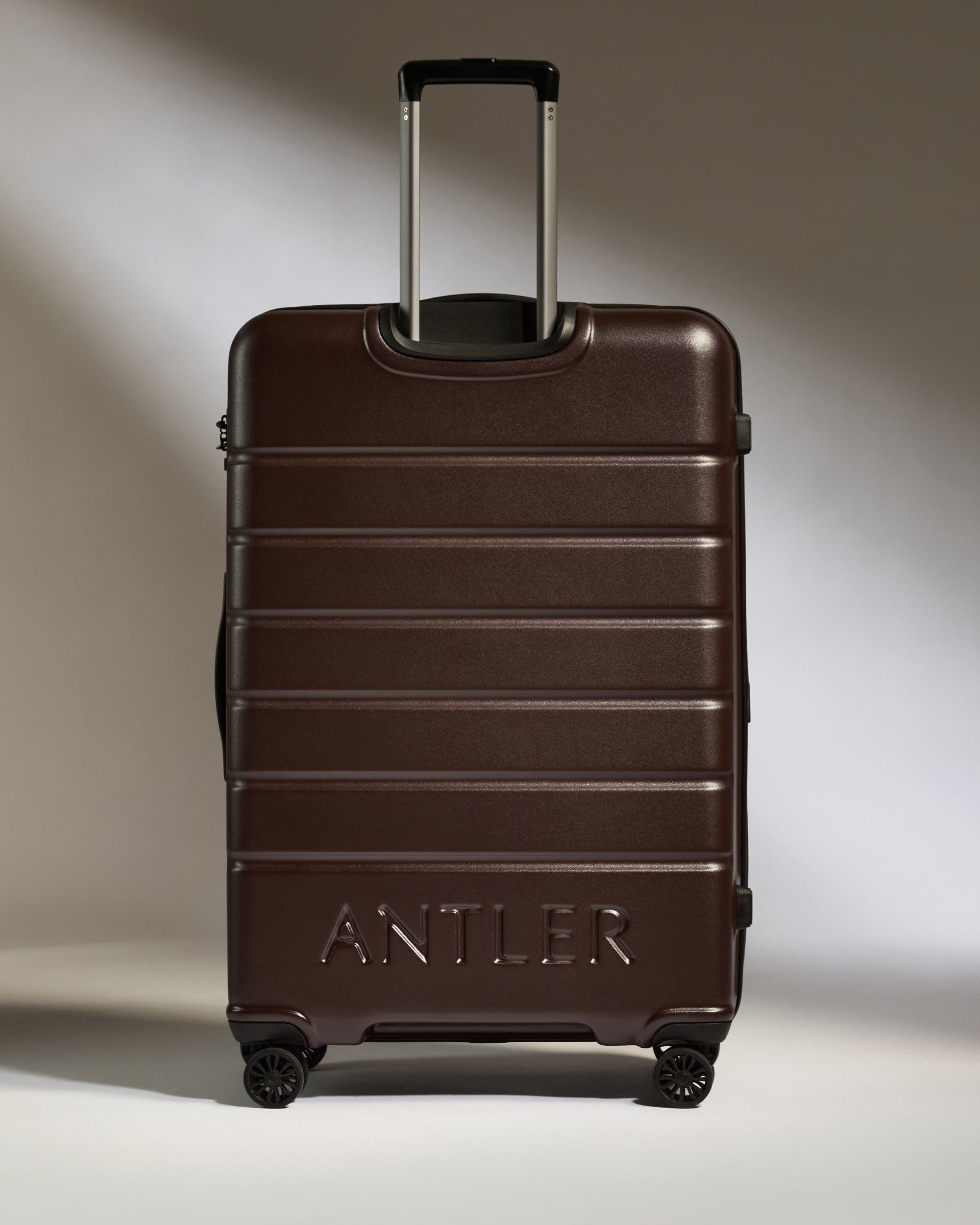 Antler Luggage -  Large Suitcase in Cedar Brown - Logo - Hard Suitcases Large Suitcase in Cedar Brown - Logo | Lightweight Hard Shell Luggage