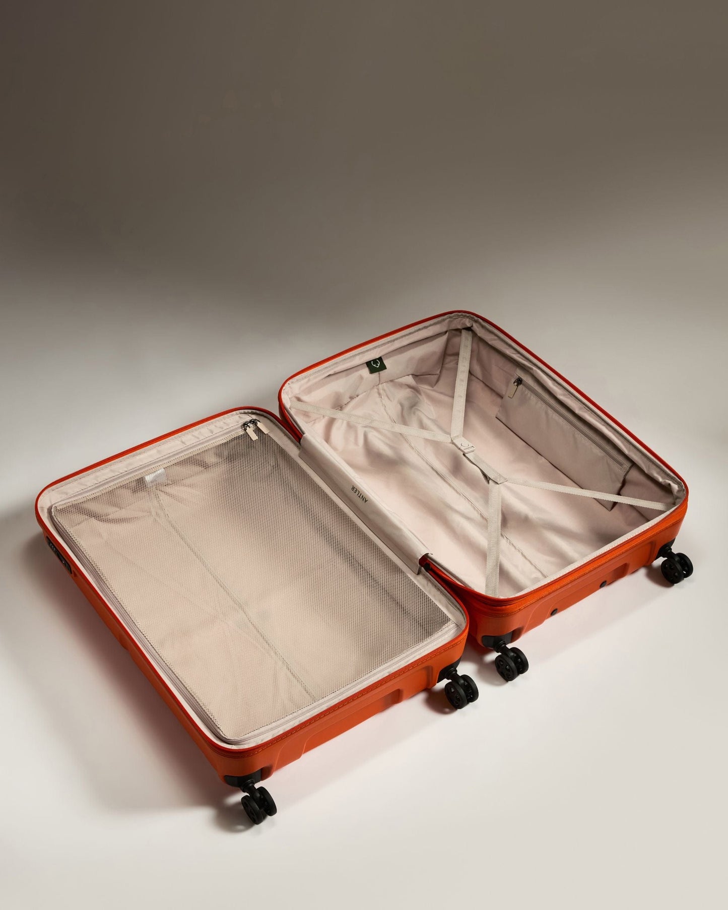 Antler Luggage -  Large Suitcase in Ember Orange - Single Stripe - Hard Suitcase Large Suitcase in Orange - Single Stripe | Checked Luggage & Large Suitcases