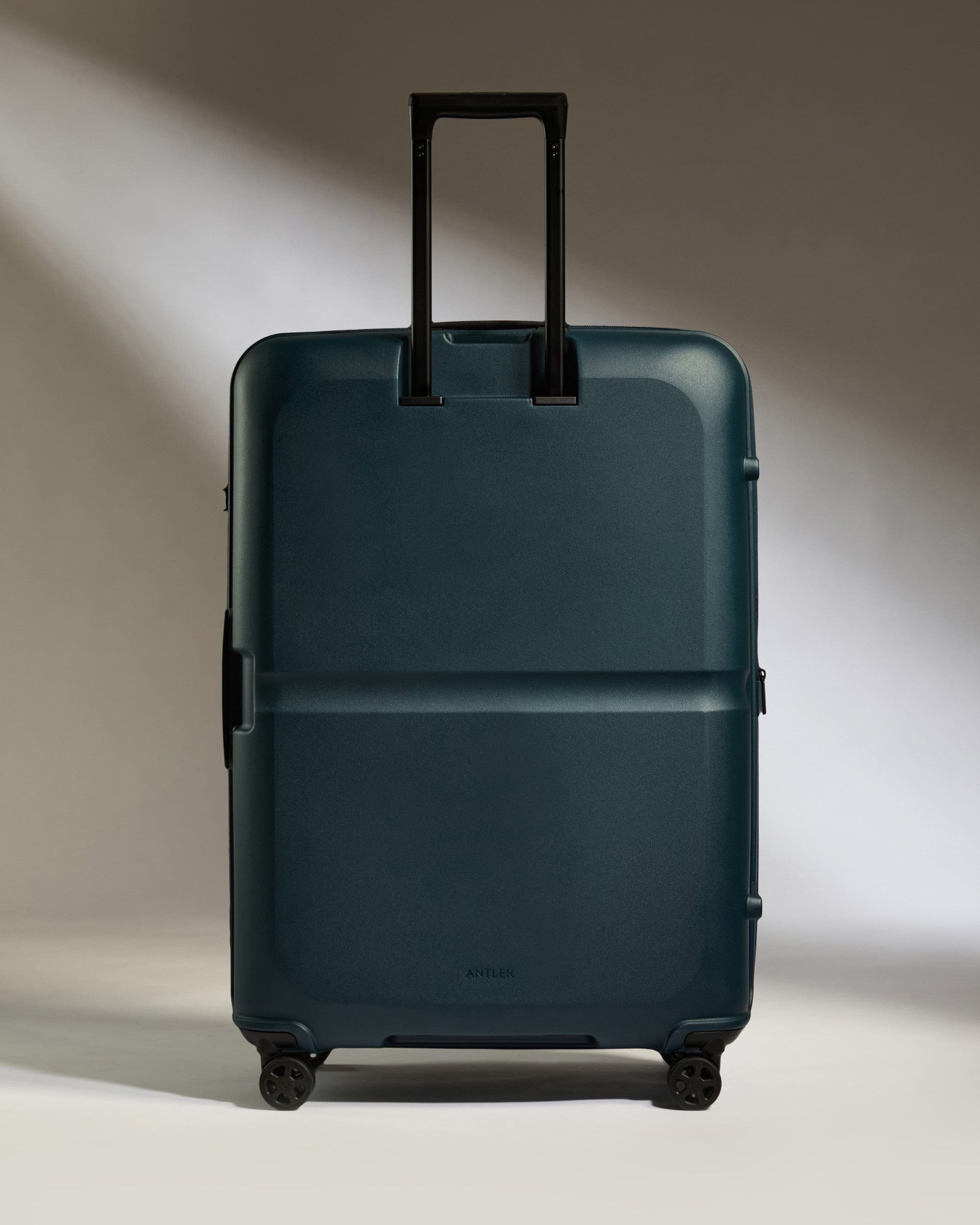 Large Suitcase in Navy Single Stripe Checked Luggage Large Suitcases Antler UK