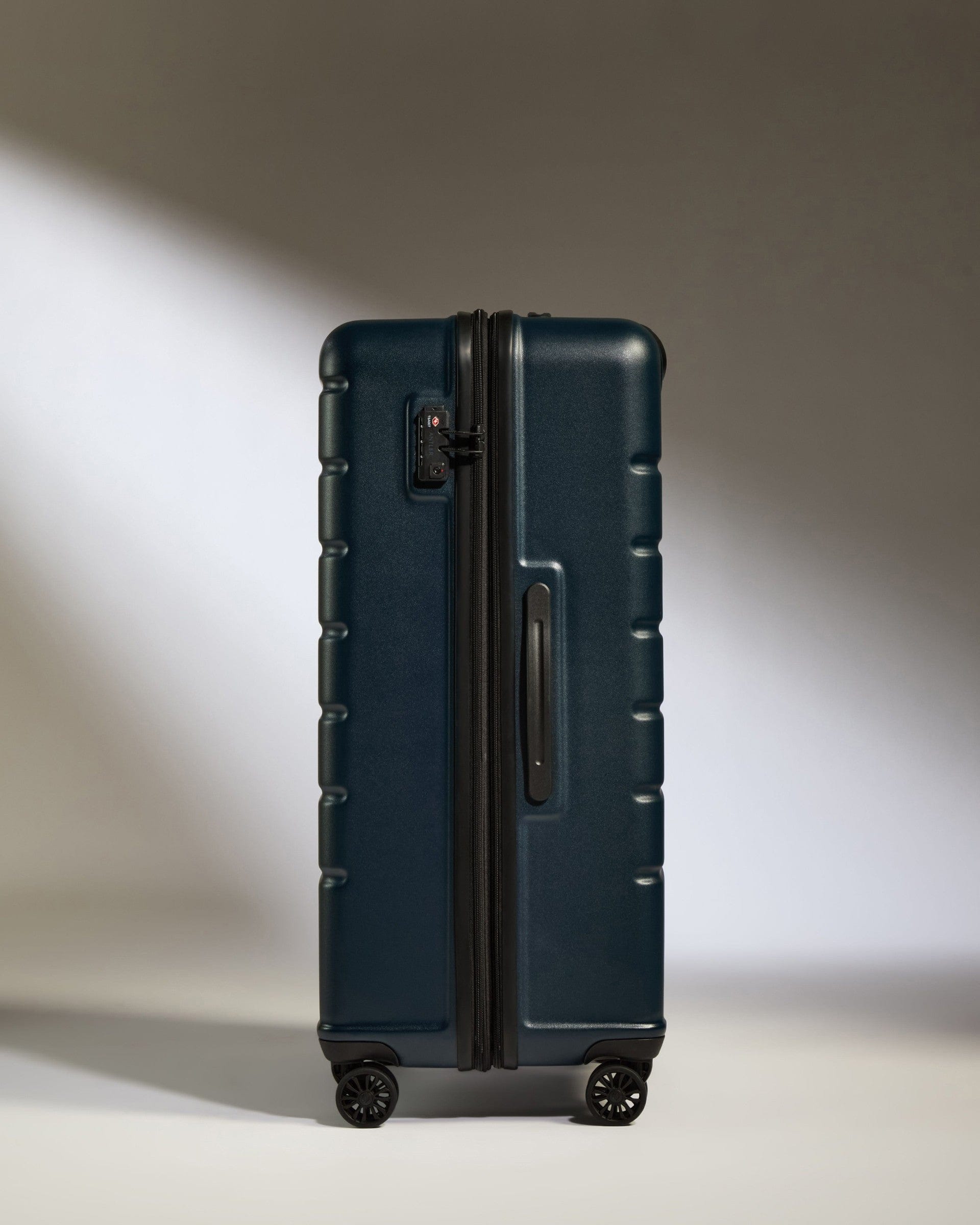 Antler Luggage -  Large Suitcase in Midnight Blue - Logo - Hard Suitcases Large Suitcase Midnight Blue - Logo | Lightweight Hard Shell Luggage