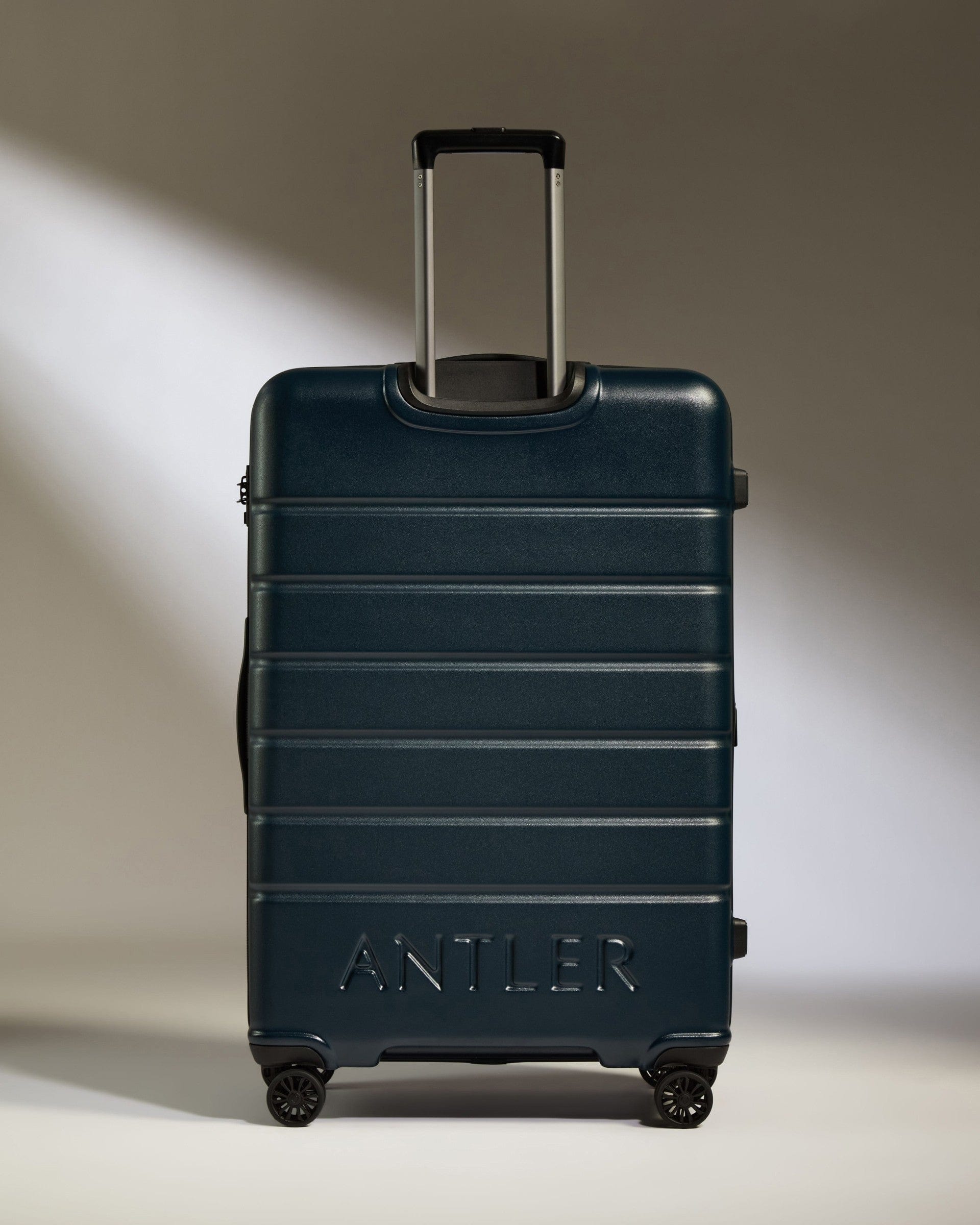 Antler Luggage -  Large Suitcase in Midnight Blue - Logo - Hard Suitcases Large Suitcase Midnight Blue - Logo | Lightweight Hard Shell Luggage