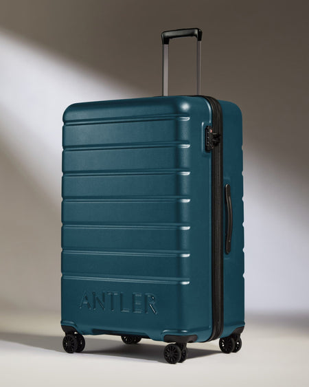 Antler Luggage -  Large Suitcase in Soft Blue - Logo - Hard Suitcases Large Suitcase Soft Blue - Logo | Lightweight Hard Shell Luggage