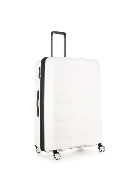 Antler Luggage -  Large Suitcase in White - Lincoln - Hard Suitcases Large Suitcase in White - Lincoln | Hard Suitcase | Antler UK