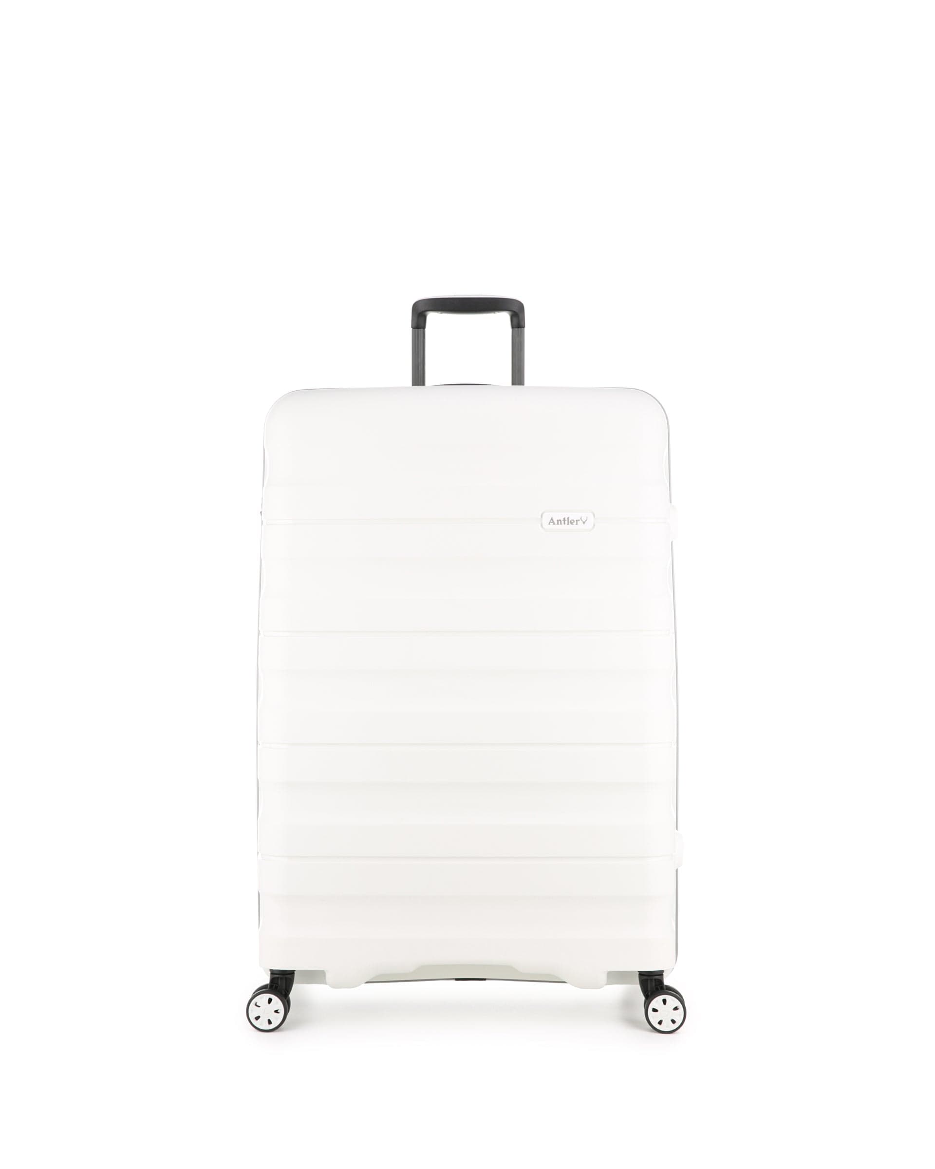 Antler Luggage -  Large Suitcase in White - Lincoln - Hard Suitcases Large Suitcase in White - Lincoln | Hard Suitcase | Antler UK