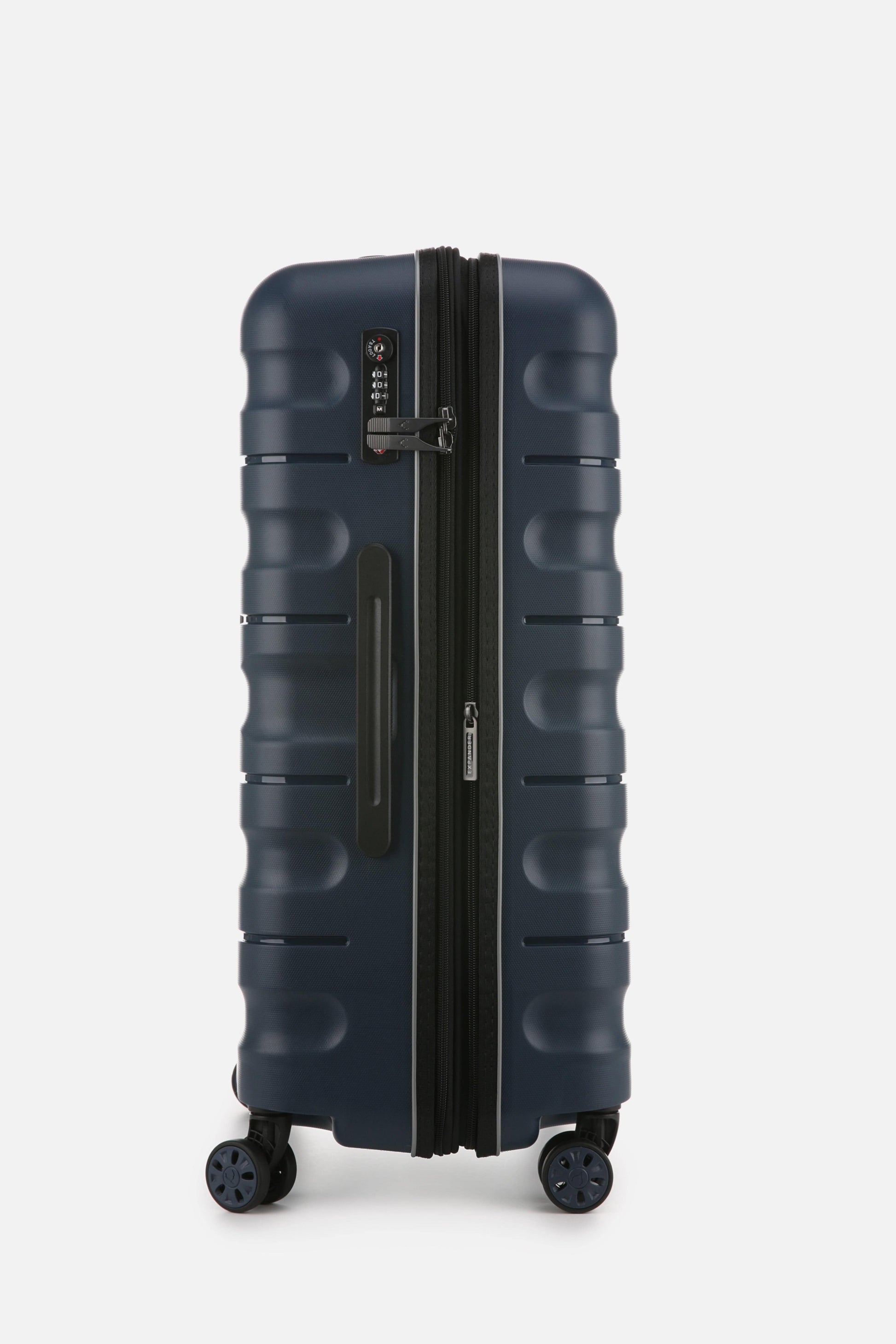 Antler Luggage -  Lincoln medium in navy - Hard Suitcase Lincoln Medium Suitcase Navy | Hard Suitcase | Antler UK