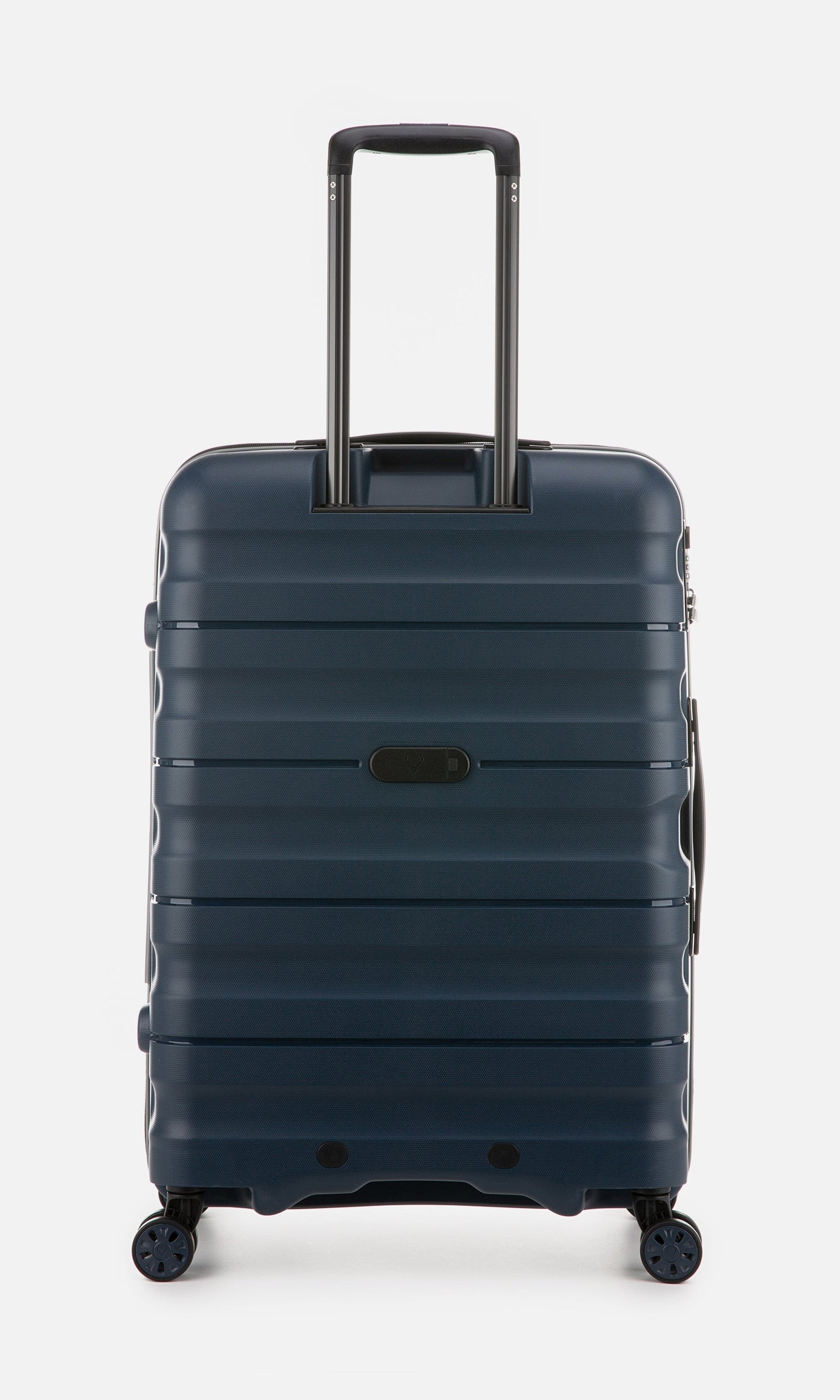 Antler Luggage -  Lincoln medium in navy - Hard Suitcase Lincoln Medium Suitcase Navy | Hard Suitcase | Antler UK