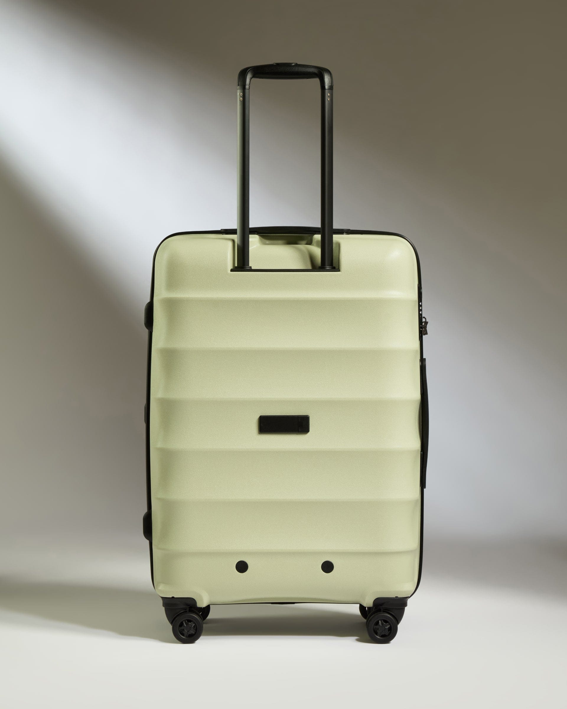 Antler Luggage -  Medium Suitcase in Pale Green - Juno - Hard Suitcase Medium Suitcase in Green - Juno | Checked Luggage & Medium Suitcases