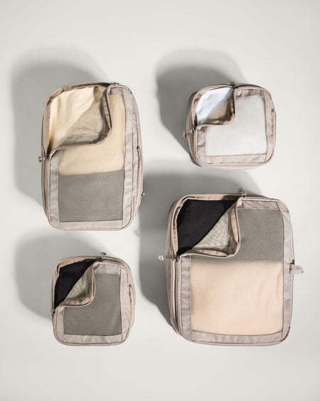 Antler Luggage -  Packing Cubes in Taupe - Set of 4 - Packing Cube Packing Cubes in Beige Set of 4 » Travel Accessories » Packing Organiser