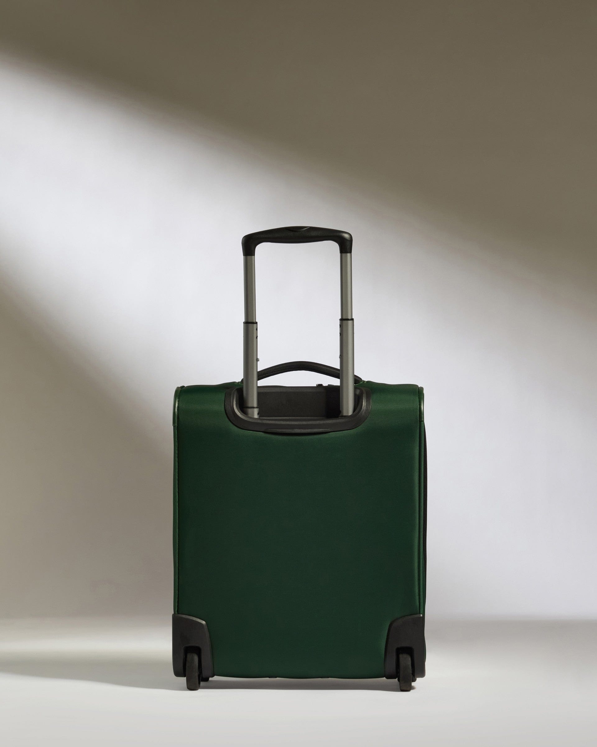 Antler Luggage -  Soft Stripe Underseat in Antler Green - Underseat Suitcase 45x35x20cm Underseat Cabin in Green | EasyJet Approved | Soft Shell Underseat Luggage