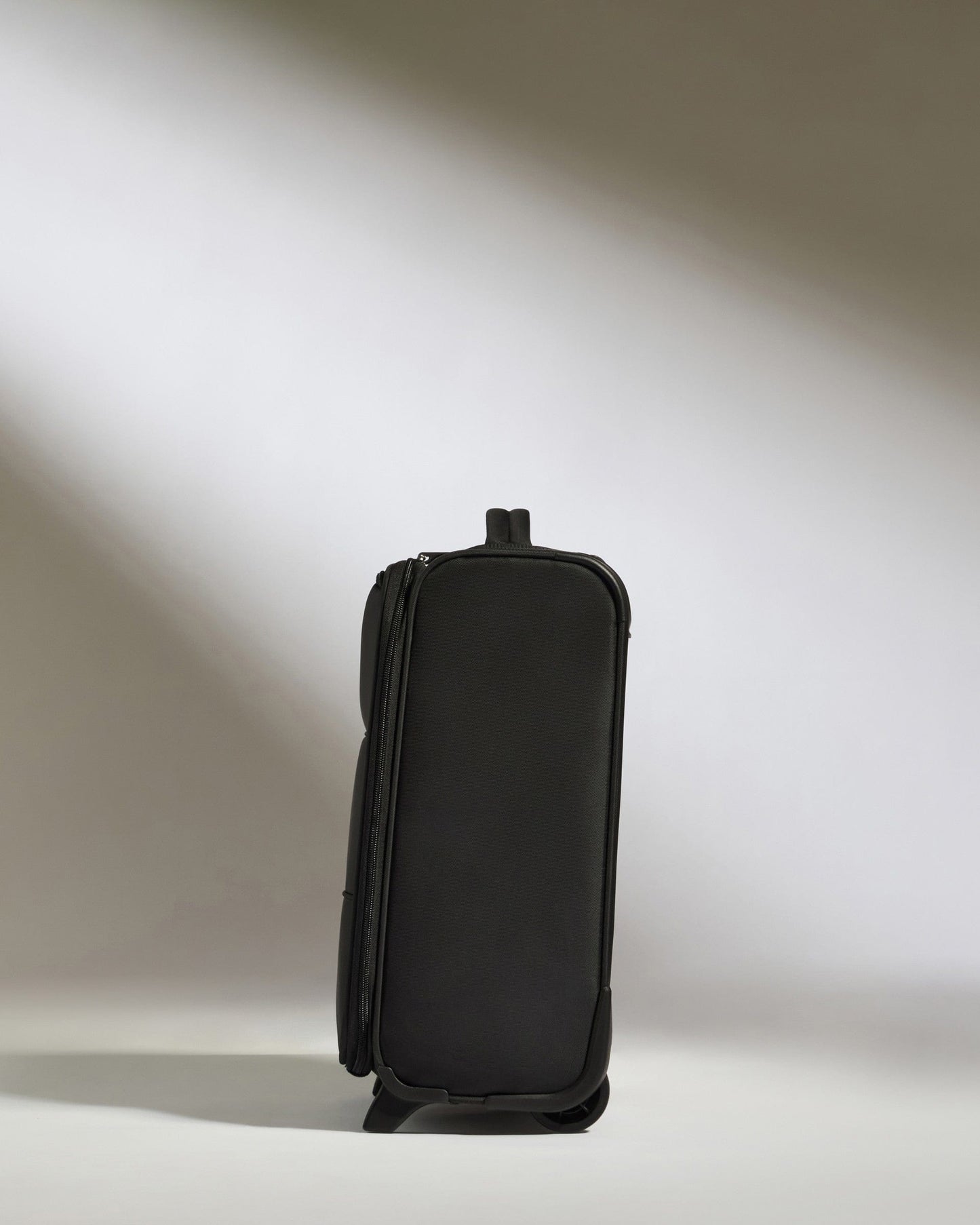 Antler Luggage -  Soft Stripe Underseat in Black - Underseat Suitcase 45x35x20cm Underseat Cabin in Black | EasyJet Approved | Soft Shell Underseat Luggage