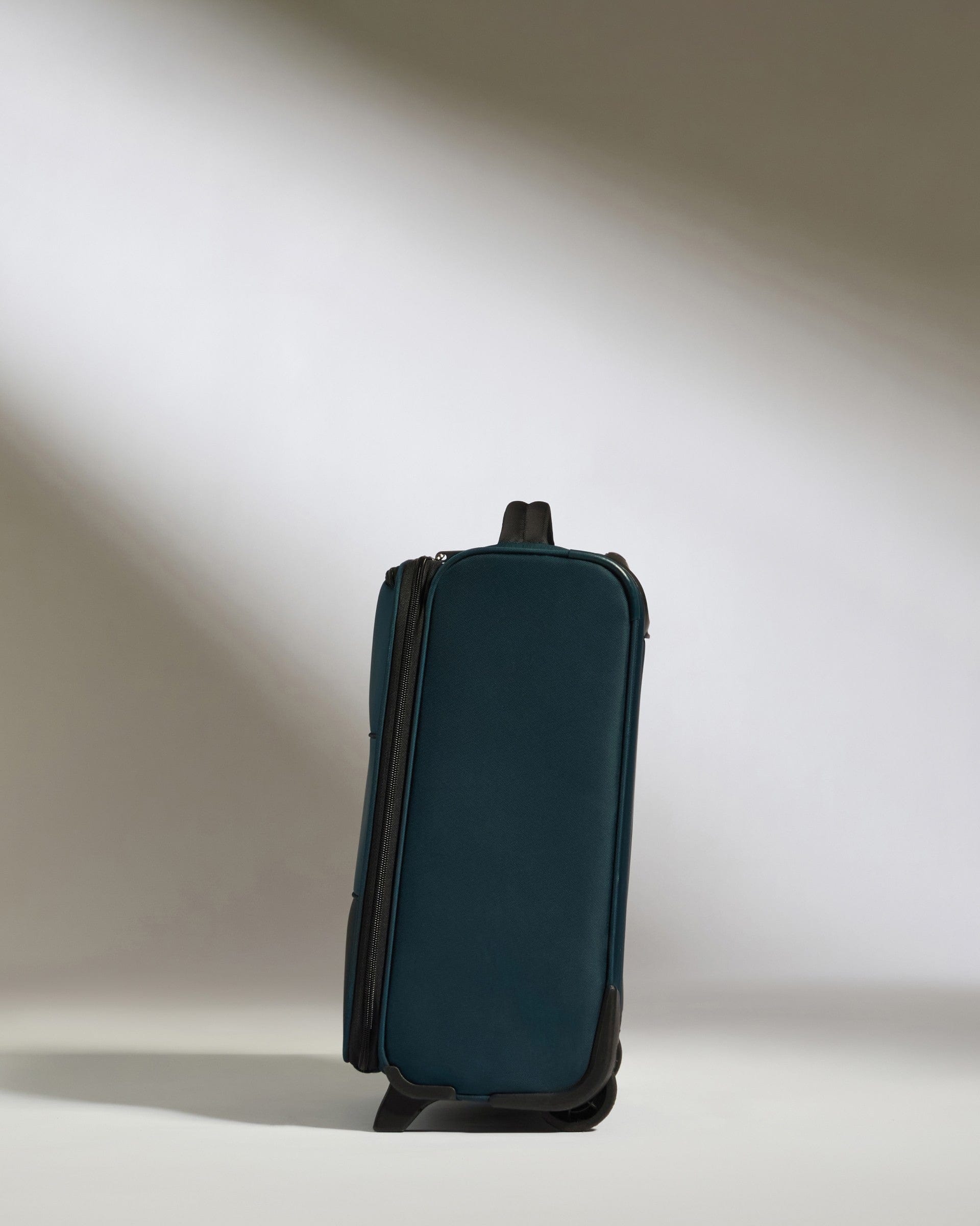 Antler Luggage -  Soft Stripe Underseat in Indigo - Underseat Suitcase 45x35x20cm Underseat Cabin in Navy | EasyJet Approved | Soft Shell Underseat Luggage