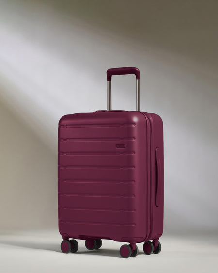 Antler Luggage -  Stamford 2.0 cabin in berry red - Hard Suitcases Stamford 2.0 Cabin Suitcase Red | Hard Luggage