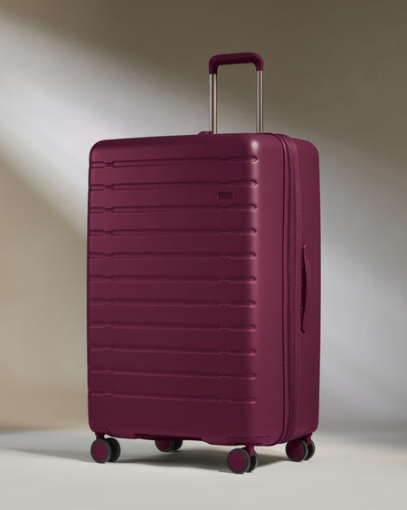 Antler Luggage -  Stamford 2.0 large in berry red - Hard Suitcases Stamford 2.0 Large Suitcase Red | Hard Luggage 