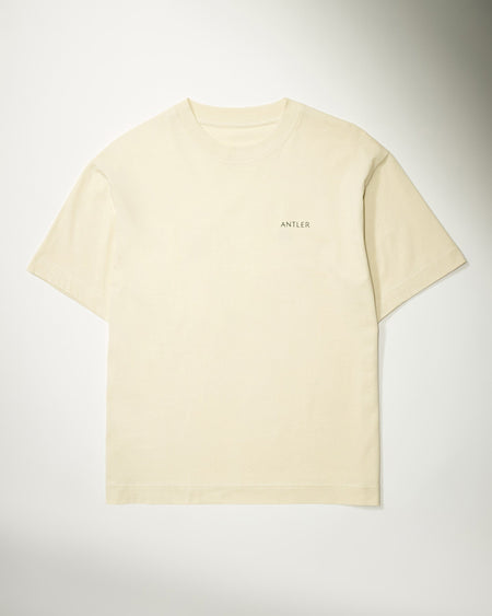 Antler Luggage -  Travel Essential T-Shirt in Cream - Apparel Travel Essential T-Shirt in Cream